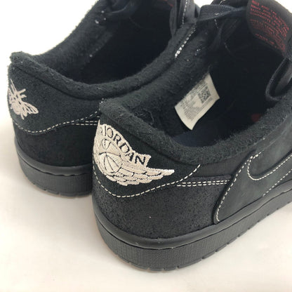 【中古品】【メンズ】 NIKE ナイキ × Travis Scott トラヴィススコット AIR JORDAN 1 LOW OG SP "BLACK PHANTOM" DM7866-001 エアジョーダン ロー ブラックファントム スニーカー シューズ 靴 160-250218-rs-02-fur サイズ：26.5cm US 8.5 カラー：ブラック 万代Net店