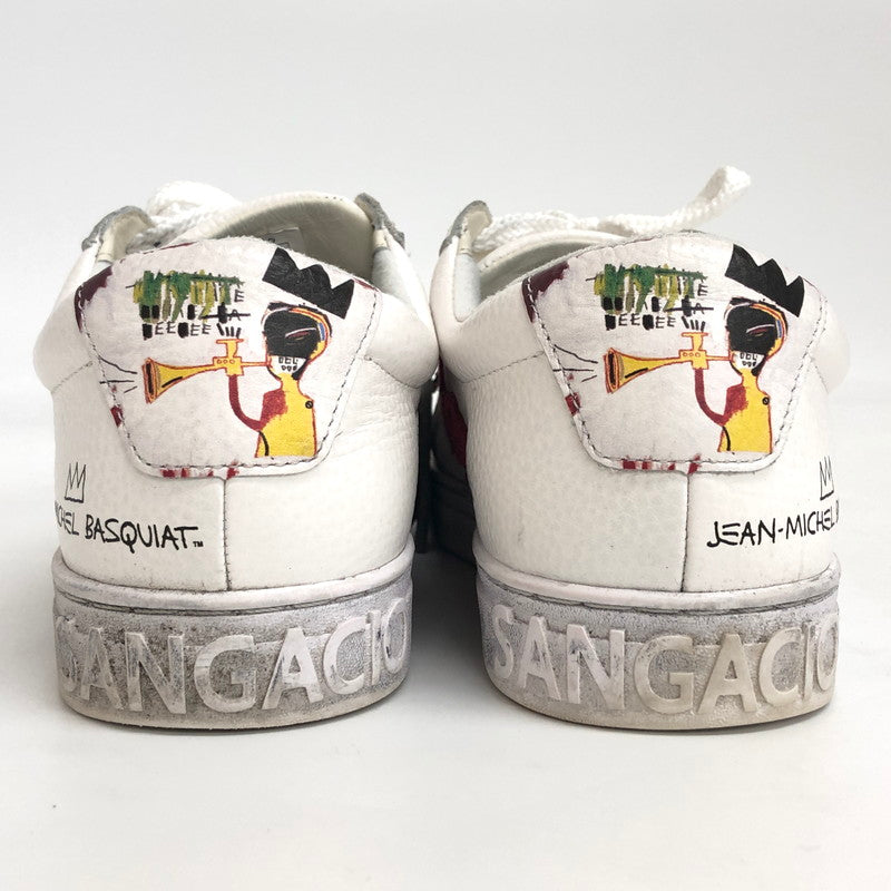 【現状渡し品】【メンズ】 Sangacio サンガッチョ × JEAN-MICHEL BASQUIAT ジャン・ミシェル バスキア にゅ～ず スニーカー シューズ 靴 162-250218-rs-03-fur サイズ：26.5cm US 8.5 カラー：ホワイト/レッド 万代Net店