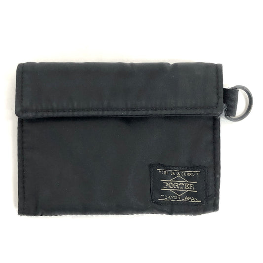 【現状渡し品】【メンズ】 PORTER ポーター TANKER WALLET タンカー 財布 ウォレット 201-260819-rs-04-fur カラー：ブラック 万代Net店