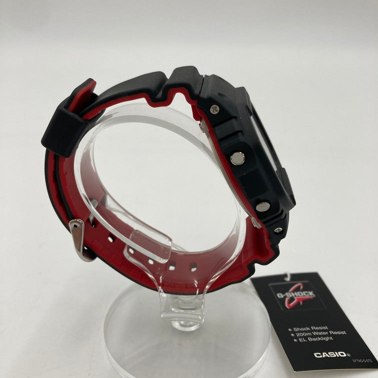 【中古美品】【メンズ】 G-SHOCK ジーショック DW-5600HR-1DR 腕時計 デジタル時計 196-250206-OR-06-iwa カラー：ブラック/レッド系 万代Net店