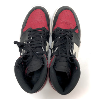 【中古品】【メンズ】 NIKE ナイキ AIR JORDAN 1 RETRO HIGH OG "BRED TOE" 555088-610 エアジョーダン 1 レトロ ハイ OG ブレッド トゥ スニーカー シューズ 靴 160-250929-hn-06-fur サイズ：27.0cm US 9 カラー：レッド/ブラック/ホワイト 万代Net店