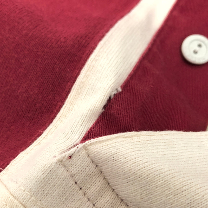 【現状渡し品】【メンズ】 TOMMY HILFIGER トミーヒルフィガー 90S LOGO HEAVY WEIGHT POLO SHIRT 長袖 シャツ トップス 古着 ヴィンテージ 146-260603-rs-01-fur サイズ：L カラー：ネイビー/レッド/ホワイト 万代Net店