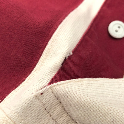 【現状渡し品】【メンズ】 TOMMY HILFIGER トミーヒルフィガー 90S LOGO HEAVY WEIGHT POLO SHIRT 長袖 シャツ トップス 古着 ヴィンテージ 146-260603-rs-01-fur サイズ：L カラー：ネイビー/レッド/ホワイト 万代Net店