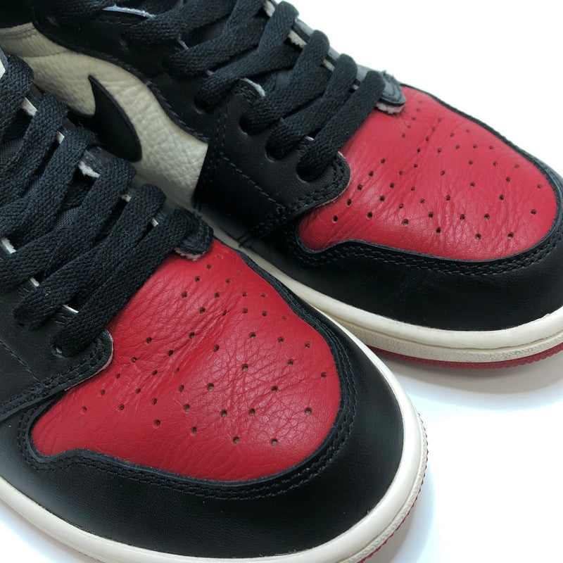 【中古品】【メンズ】 NIKE ナイキ AIR JORDAN 1 RETRO HIGH OG "BRED TOE" 555088-610 エアジョーダン 1 レトロ ハイ OG ブレッド トゥ スニーカー シューズ 靴 160-250929-hn-06-fur サイズ：27.0cm US 9 カラー：レッド/ブラック/ホワイト 万代Net店