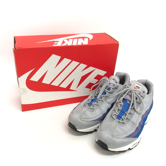 【中古品】【メンズ】 NIKE ナイキ AIR MAX 95 SE AJ2018-001 エア マックス スニーカー シューズ 靴 160-260819-rs-06-fur サイズ：27.5cm US9.5 カラー：ウルフグレー/ブルーネブラ 万代Net店