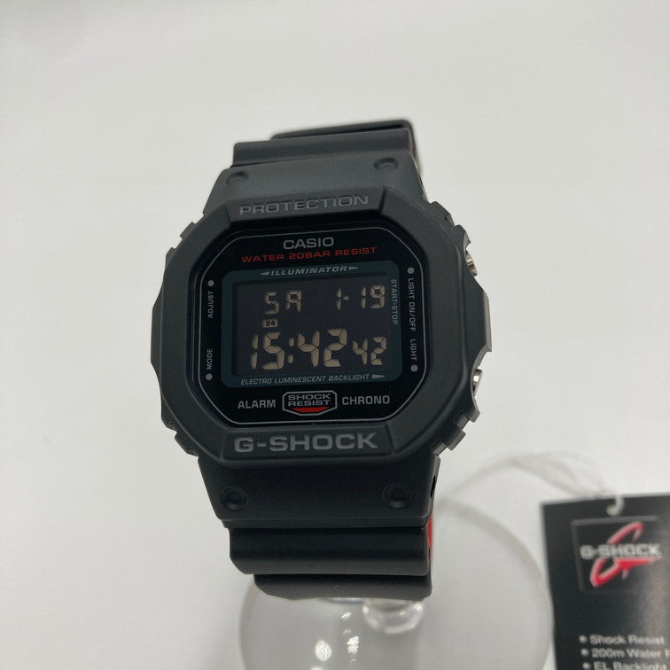 【中古美品】【メンズ】 G-SHOCK ジーショック DW-5600HR-1DR 腕時計 デジタル時計 196-250206-OR-06-iwa カラー：ブラック/レッド系 万代Net店