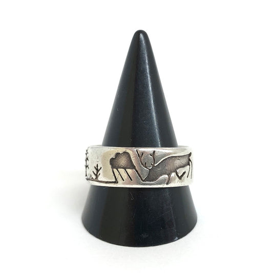 【中古品】【メンズ】 Vidal Aragon ビダル・アラゴン Kewa Vintage "Storyteller" Men's Ring c.1960～ ストーリーテラー リング 指輪 シルバー アクセサリー 191-241023-rs-01-fur カラー：シルバー 万代Net店