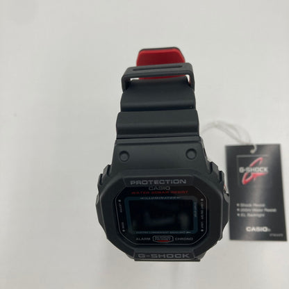 【中古美品】【メンズ】 G-SHOCK ジーショック DW-5600HR-1DR 腕時計 デジタル時計 196-250206-OR-06-iwa カラー：ブラック/レッド系 万代Net店