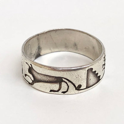 【中古品】【メンズ】 Vidal Aragon ビダル・アラゴン Kewa Vintage "Storyteller" Men's Ring c.1960～ ストーリーテラー リング 指輪 シルバー アクセサリー 191-241023-rs-01-fur カラー：シルバー 万代Net店