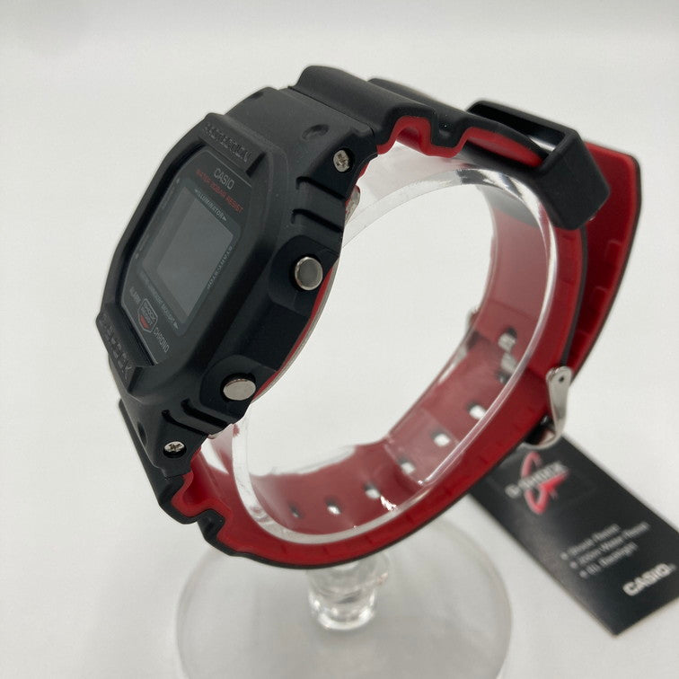 【中古美品】【メンズ】 G-SHOCK ジーショック DW-5600HR-1DR 腕時計 デジタル時計 196-250206-OR-06-iwa カラー：ブラック/レッド系 万代Net店