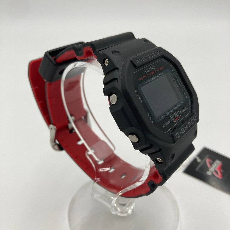 【中古美品】【メンズ】 G-SHOCK ジーショック DW-5600HR-1DR 腕時計 デジタル時計 196-250206-OR-06-iwa カラー：ブラック/レッド系 万代Net店