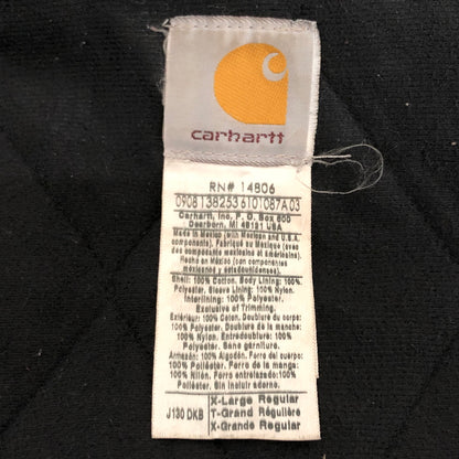【現状渡し品】【メンズ】 CARHARTT カーハート 00S ACTIVE JACKET J130 アクティブジャケット アウター 古着 ヴィンテージ 146-260603-rs-04-fur サイズ：XL カラー：ダークブラウン 万代Net店