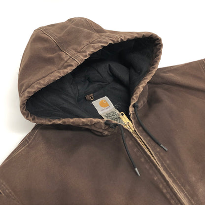 【現状渡し品】【メンズ】 CARHARTT カーハート 00S ACTIVE JACKET J130 アクティブジャケット アウター 古着 ヴィンテージ 146-260603-rs-04-fur サイズ：XL カラー：ダークブラウン 万代Net店