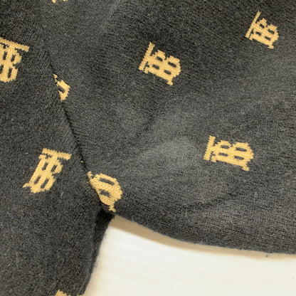 【中古品】【メンズ】 BURBERRY バーバリー 8021033 TB LOGO 総柄 CARDIGAN TBロゴ カーディガン トップス 141-260426-kh-03-izu サイズ：M カラー：ブラック×ベージュ 万代Net店