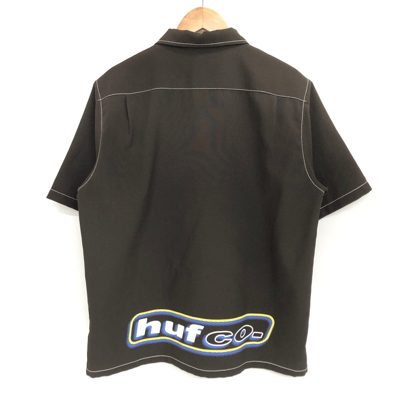 【中古品】【メンズ】 HUF ハフ 23SS LOWER BACK PROBLEMS S/S SHIRT 半袖 シャツ トップス 142-260819-rs-08-fur サイズ：M カラー：ダークブラウン 万代Net店