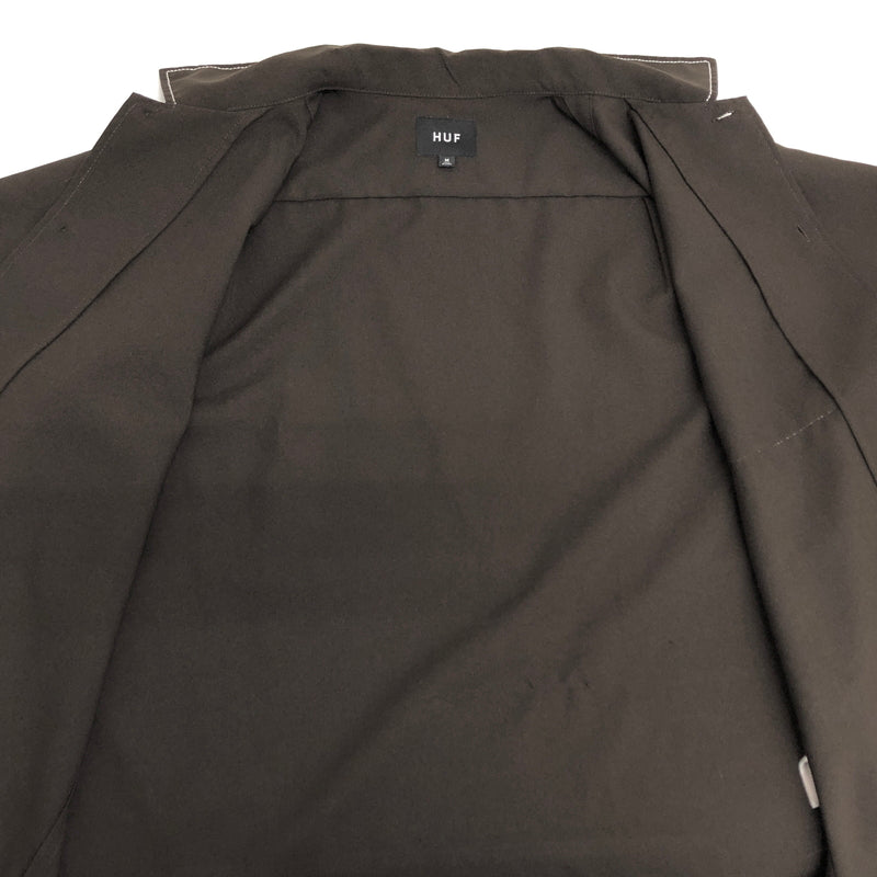 【中古品】【メンズ】 HUF ハフ 23SS LOWER BACK PROBLEMS S/S SHIRT 半袖 シャツ トップス 142-260819-rs-08-fur サイズ：M カラー：ダークブラウン 万代Net店