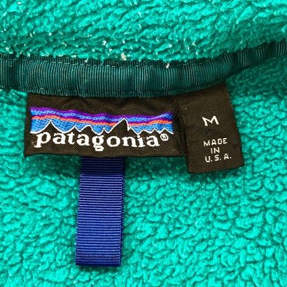 【ジャンク品】【メンズ】 patagonia パタゴニア FLEECE VEST 25571 フリースベスト アウトドア系 ヴィンテージ系 144-240624-rs-02-fur サイズ：M カラー：グリーン系 万代Net店