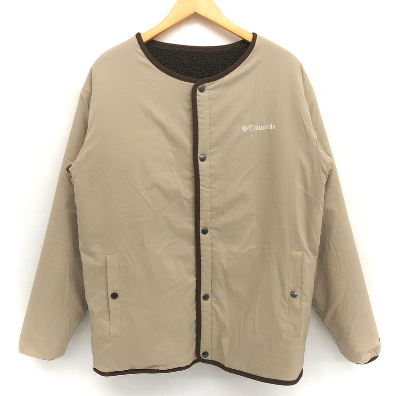 【中古品】【メンズ】 Columbia コロンビア SEATTLE MOUNTAIN JACKET PM0296 シアトルマウンテンジャケット リバーシブル 2WAY アウター アウトドア系 144-250220-rs-01-fur サイズ：XL カラー：オリーブ×ベージュ系 万代Net店