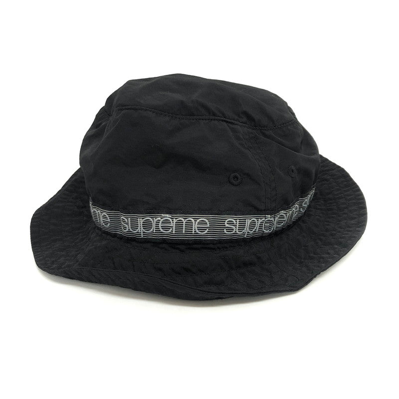 【現状渡し品】【メンズ/レディース】 Supreme シュプリーム Tonal Taping Crusher バケットハット 帽子 185-251222-rs-03-fur サイズ：M/L カラー：ブラック 万代Net店