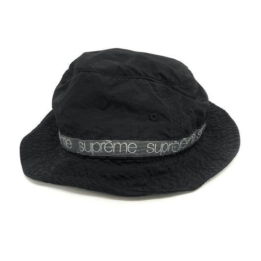 【現状渡し品】【メンズ/レディース】 Supreme シュプリーム Tonal Taping Crusher バケットハット 帽子 185-251222-rs-03-fur サイズ：M/L カラー：ブラック 万代Net店
