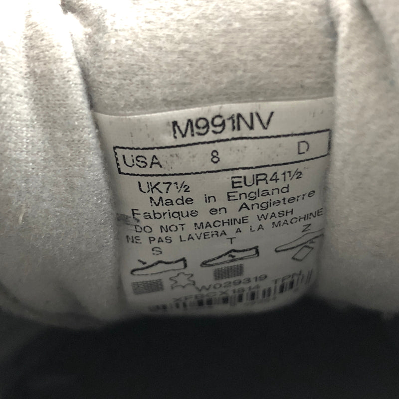 【中古品】【メンズ/レディース】 NEW BALANCE ニューバランス M991NV スニーカー シューズ 靴 162-260603-rs-07-fur サイズ：26.0cm US8 カラー：ネイビー/グレー 万代Net店