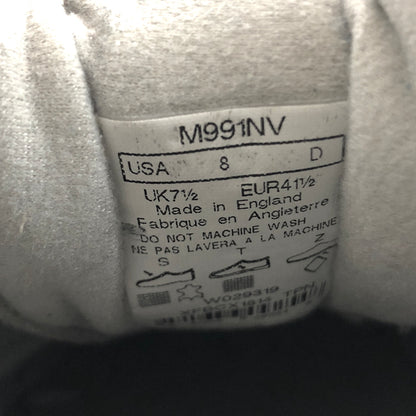 【中古品】【メンズ/レディース】 NEW BALANCE ニューバランス M991NV スニーカー シューズ 靴 162-260603-rs-07-fur サイズ：26.0cm US8 カラー：ネイビー/グレー 万代Net店