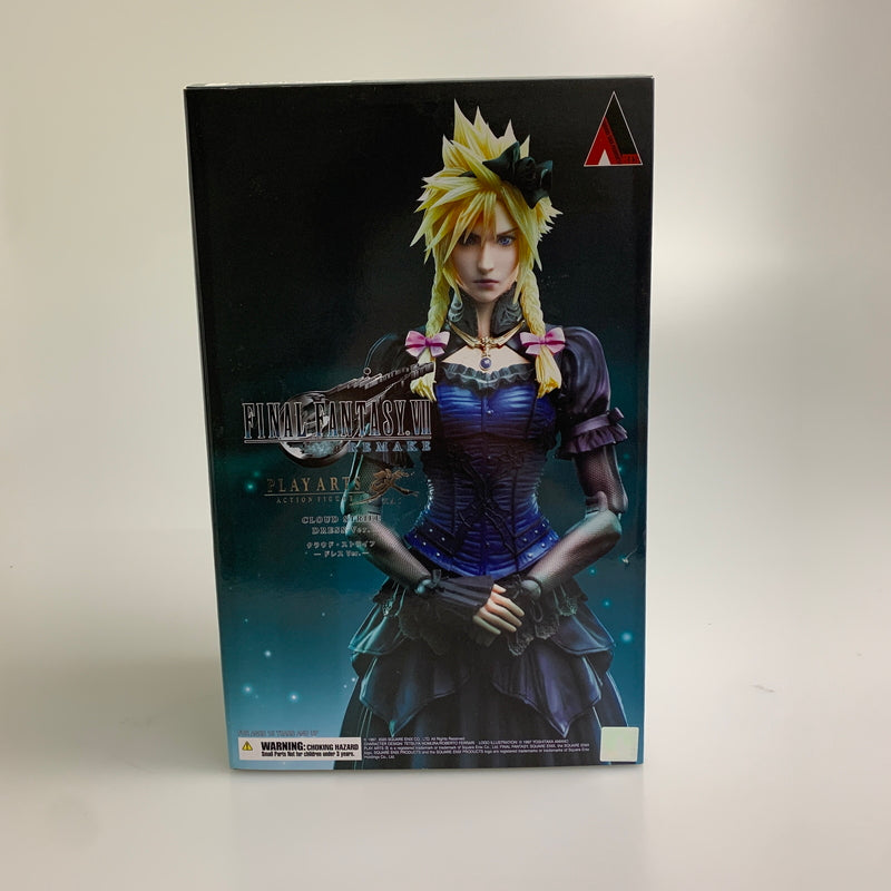 【現状渡し品】 ファイナルファンタジーVII リメイク PLAY ARTS改 クラウド・ストライフ -ドレスVer.- アクションフィギュア 052-260610-AS-8-min 万代Net店