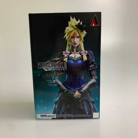 【現状渡し品】 ファイナルファンタジーVII リメイク PLAY ARTS改 クラウド・ストライフ -ドレスVer.- アクションフィギュア 052-260610-AS-8-min 万代Net店