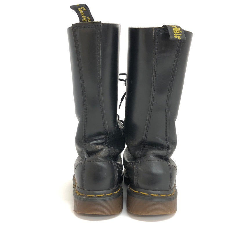 【ジャンク品】【レディース】 Dr.Martens ドクターマーチン 14ホール レースアップ ブーツ シューズ 靴 167-250225-rs-02-fur サイズ：不明 カラー：ブラック 万代Net店