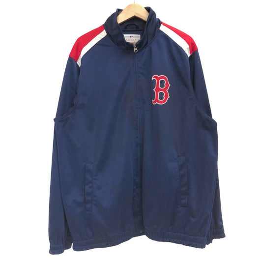 【ジャンク品】【メンズ】 MLB Boston Red Sox トラックジャケット スイングトップ 古着 ヴィンテージ系 146-260309-rs-06-fur サイズ：XL カラー：ネイビー/レッド/ホワイト 万代Net店