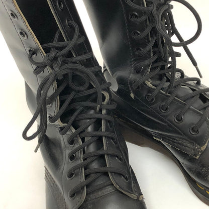 【ジャンク品】【レディース】 Dr.Martens ドクターマーチン 14ホール レースアップ ブーツ シューズ 靴 167-250225-rs-02-fur サイズ：不明 カラー：ブラック 万代Net店