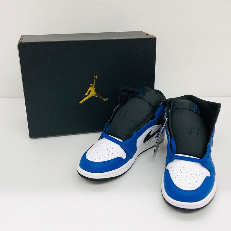 【中古美品】【メンズ/レディース】 NIKE ナイキ AIR JORDAN 1 MID DQ8426-402 エア ジョーダン 1 ミッド スニーカー シューズ 靴 160-250221-hn-01-fur サイズ：25.5cm US 7.5 カラー：ブルー/ホワイト/ブラック 万代Net店