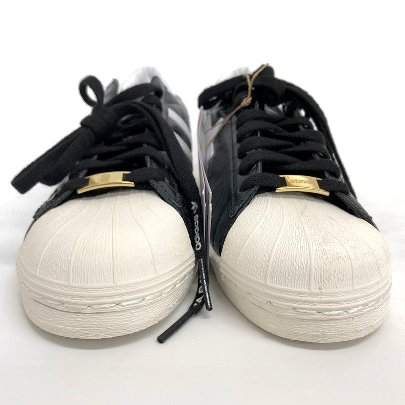 【中古品】【メンズ】 adidas アディダス × A BATHING APE × atmos JQ3666 SSTR V BAPE ATOMOS スニーカー シューズ 靴 161-251001-rs-01-fur サイズ：28.0cm US10 カラー：ブラック/ホワイト 万代Net店
