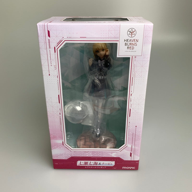 【中古品】 ムービック ヘブンバーンズレッド 七瀬七海＆ナービィ ゲーム アプリ 1/7スケール フィギュア 塗装済み 完成品 053-260902-hu-14-min 万代Net店
