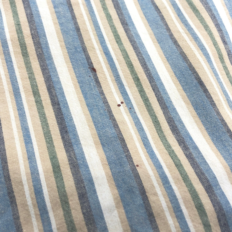 【現状渡し品】【メンズ】 CARHARTT カーハート STRIPE S/S BD SHIRT ストライプ シャツ 半袖 トップス 古着 ヴィンテージ 146-260604-rs-08-fur サイズ：3XL カラー：ベージュ/ブルー系 万代Net店