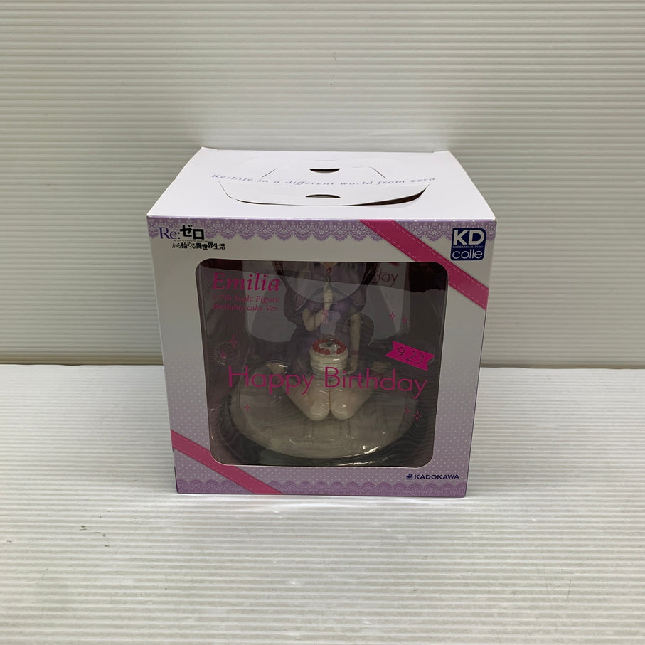 【現状渡し品】 KDcolle Re:ゼロから始める異世界生活 エミリア・バースデーケーキVer. フィギュア KADOKAWA 箱あり 053-261007-YT-11-min 万代Net店
