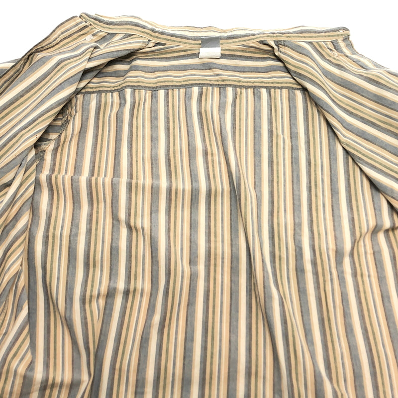 【現状渡し品】【メンズ】 CARHARTT カーハート STRIPE S/S BD SHIRT ストライプ シャツ 半袖 トップス 古着 ヴィンテージ 146-260604-rs-08-fur サイズ：3XL カラー：ベージュ/ブルー系 万代Net店