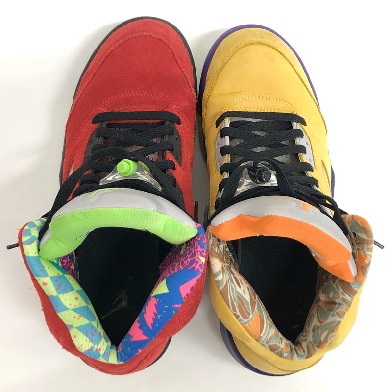 【現状渡し品】【メンズ】 NIKE ナイキ AIR JORDAN 5 "WHAT THE" CZ5725-700 エアジョーダン スニーカー シューズ 靴 160-260604-rs-04-fur サイズ：27.5cm US9.5 カラー：レッド/イエロー 万代Net店
