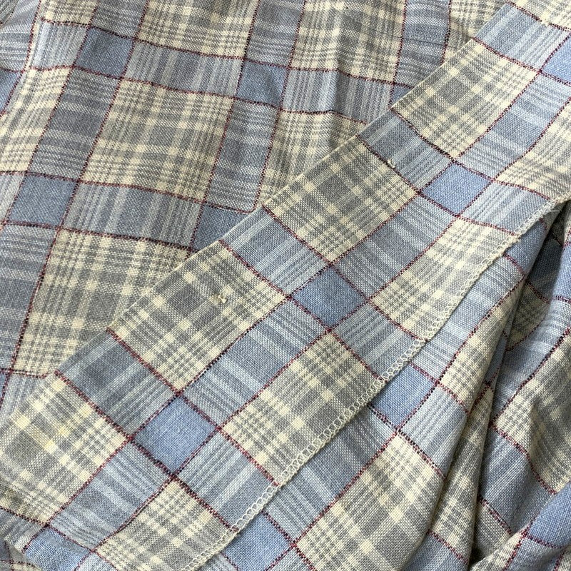 【現状渡し品】【メンズ】 SKIPPER BY WILSON BROTHERS スキッパー ウィルソン ブラザーズ WOOL RAYON OPENCOLLAR CHECK SHIRT オープンカラー チェック シャツ 146-260904-kh-04-izu サイズ：M カラー：マルチ 万代Net店