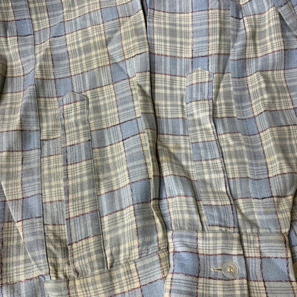 【現状渡し品】【メンズ】 SKIPPER BY WILSON BROTHERS スキッパー ウィルソン ブラザーズ WOOL RAYON OPENCOLLAR CHECK SHIRT オープンカラー チェック シャツ 146-260904-kh-04-izu サイズ：M カラー：マルチ 万代Net店