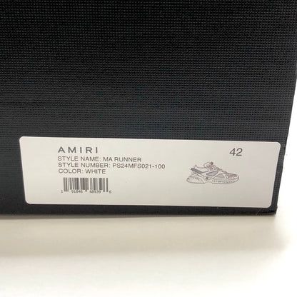 【中古品】【メンズ】 AMIRI アミリ Ma Runner PS24MFS021-100 MA ランナー スニーカー シューズ 靴 162-251002-hn-03-fur サイズ：27.0cm US 9 カラー：ホワイト系 万代Net店