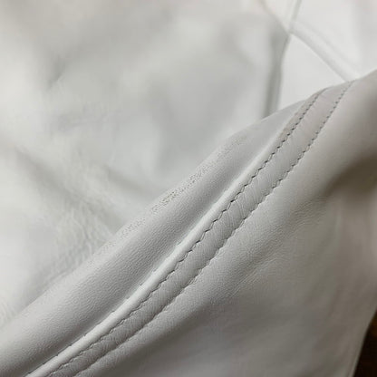 【中古品】【メンズ】 SCHOTT ショット × RON HERMAN ロンハーマン 7469 LEATHER MA-1 レザー ジャケット アウター 141-260904-kh-06-izu サイズ：S カラー：ホワイト 万代Net店