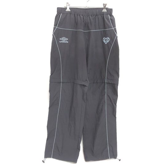 【中古品】【メンズ/レディース】 UMBRO × HOTTER THAN HELL アンブロ HTH NYLON PANTS HT1236 トラックパンツ ショートパンツ ボトムス 153-260605-rs-02-fur サイズ：F カラー：グレー 万代Net店