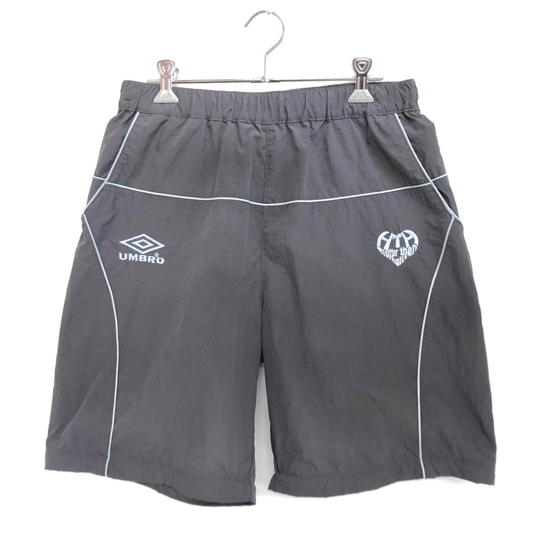 【中古品】【メンズ/レディース】 UMBRO × HOTTER THAN HELL アンブロ HTH NYLON PANTS HT1236 トラックパンツ ショートパンツ ボトムス 153-260605-rs-02-fur サイズ：F カラー：グレー 万代Net店