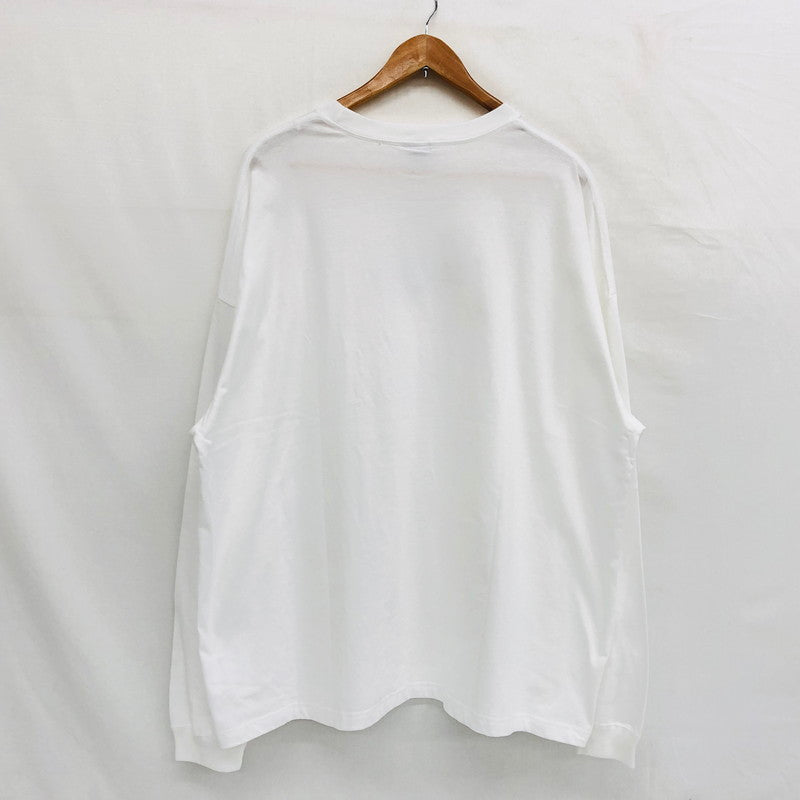 【中古品】【メンズ】 ADDICT アディクト Paisley Box Logo Tee ペイズリー ボックスロゴ Tシャツ 長袖 トップス 142-250629-hn-03-fur サイズ：XL カラー：ホワイト 万代Net店