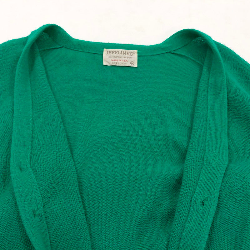 【現状渡し品】【メンズ】 JEFFLINKS ジェフリンクス USA製 ニット カーディガン 長袖 トップス 146-251222-hn-08-fur サイズ：M カラー：グリーン系 万代Net店