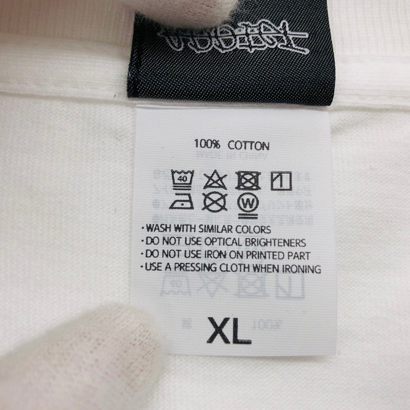 【中古品】【メンズ】 ADDICT アディクト Paisley Box Logo Tee ペイズリー ボックスロゴ Tシャツ 長袖 トップス 142-250629-hn-03-fur サイズ：XL カラー：ホワイト 万代Net店