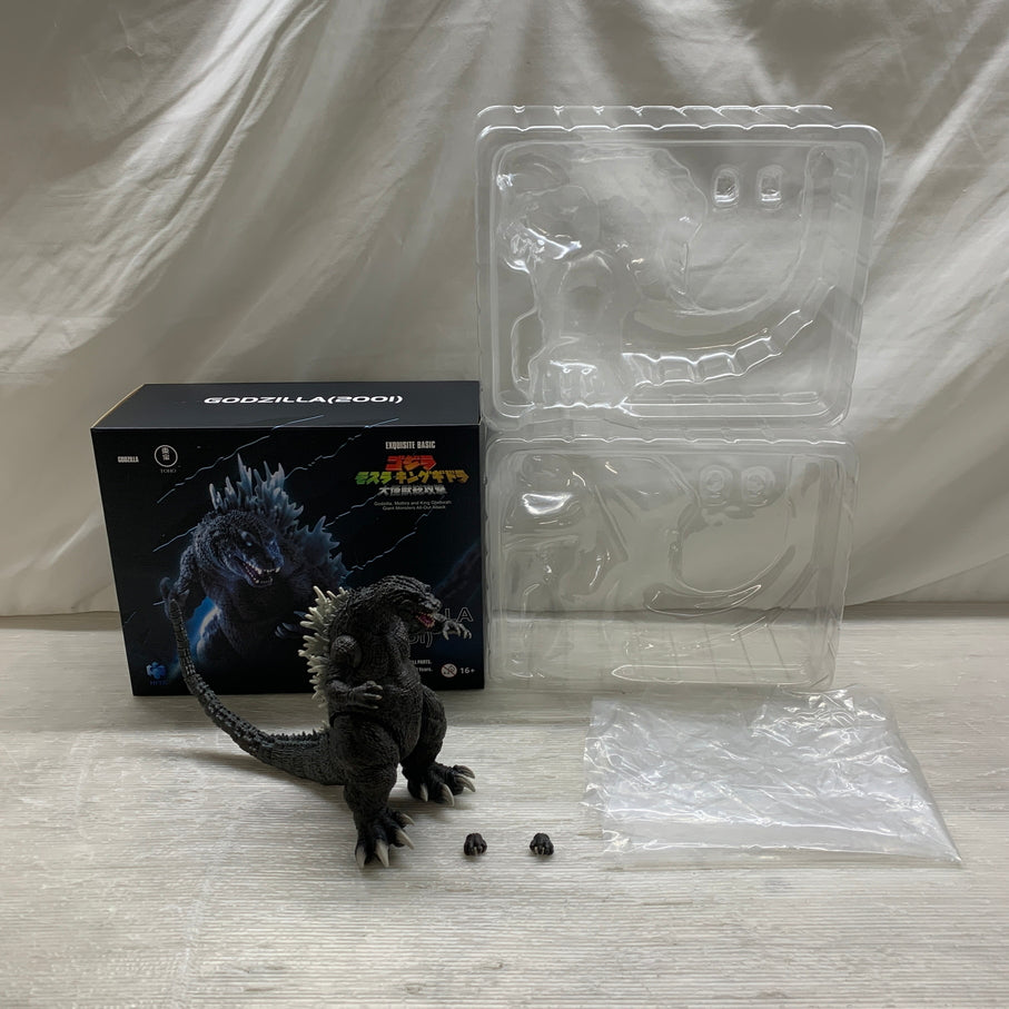 【現状渡し品】 Hiya Toys ゴジラ・モスラ・キングギドラ 大怪獣総攻撃 アクションフィギュア ゴジラ 2001 箱あり 044-261008-YT-03-min 万代Net店