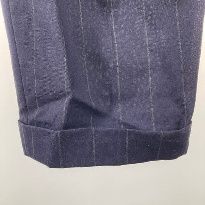 【中古品】【メンズ】 WACKO MARIA ワコマリア DORMEUIL STRIPED TROUSERS スラックス スラックスパンツ 142-250212-OR-05-iwa サイズ：XL カラー：ネイビー系/ストライプ 万代Net店