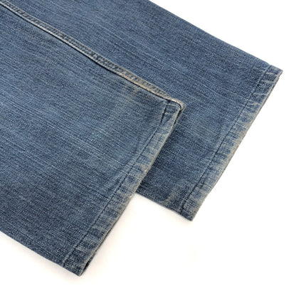 【現状渡し品】【メンズ】 絡繰魂 カラクリ魂 DENIM PANTS 283261 桜流水 刺繍入り デニムパンツ 和柄 Gパン ジーンズ ボトムス 古着 156-260605-rs-04-fur サイズ：34 カラー：インディゴ 万代Net店